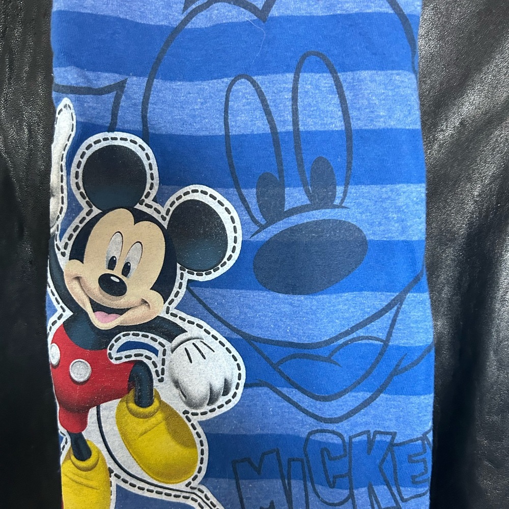 Mickey Mouse flannel scarf blue red